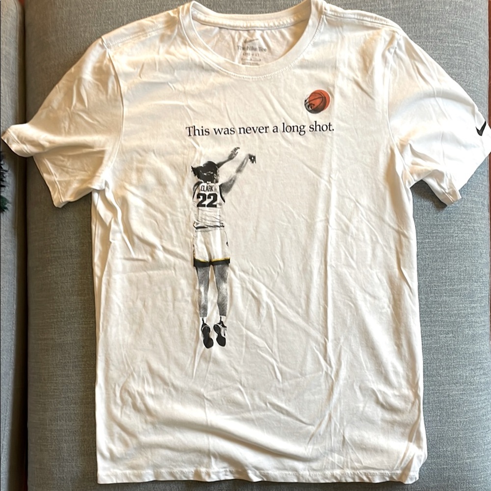 Caitlin Clark This Was Never A Long Shot Nike Dri-Fit tee, women’s medium